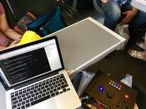 Hardware hacking in the train.